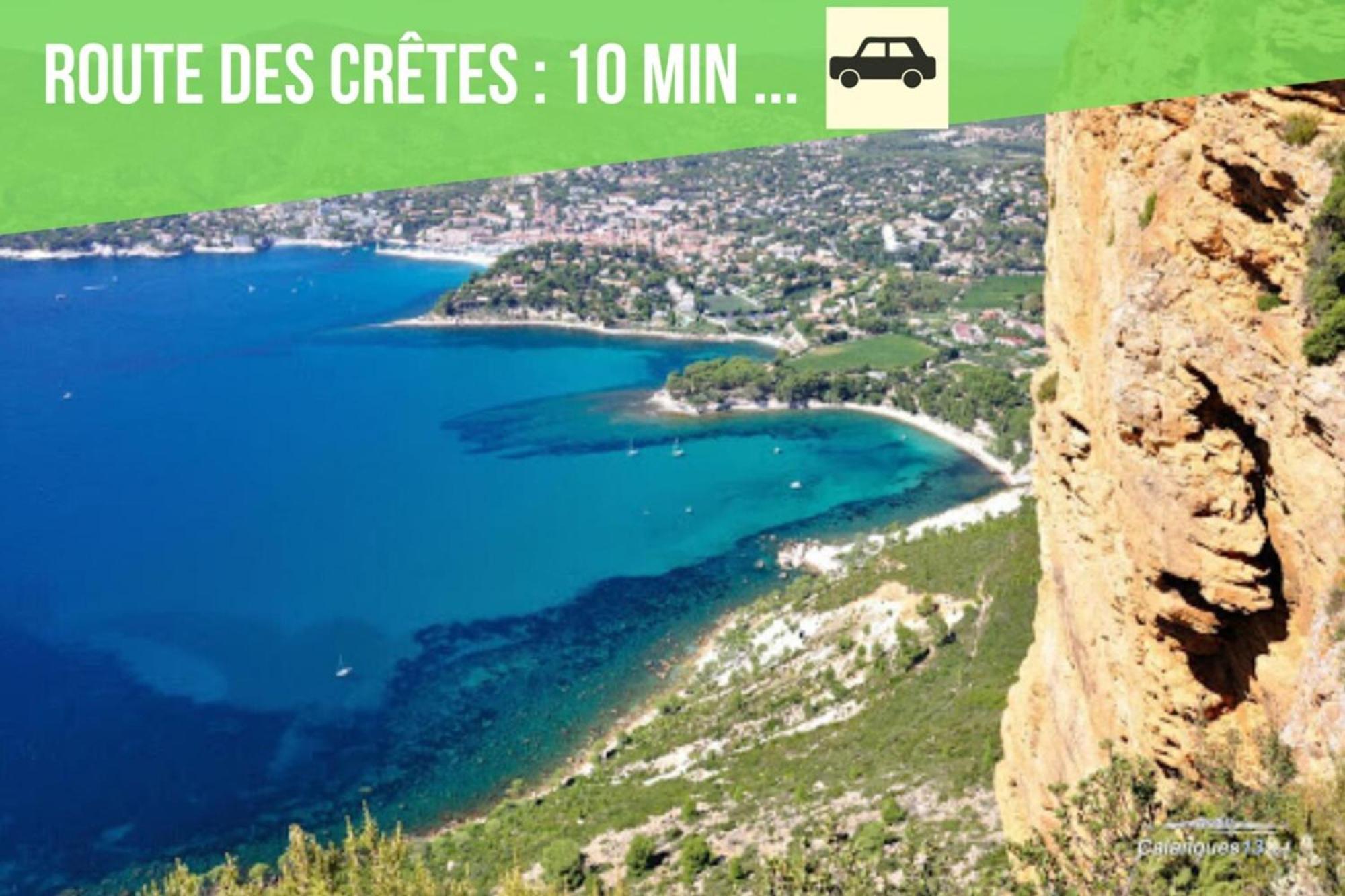 Cosy La Baie Des Anges - Plage La Ciotat - Classe 3 Etoiles Lägenhet Exteriör bild